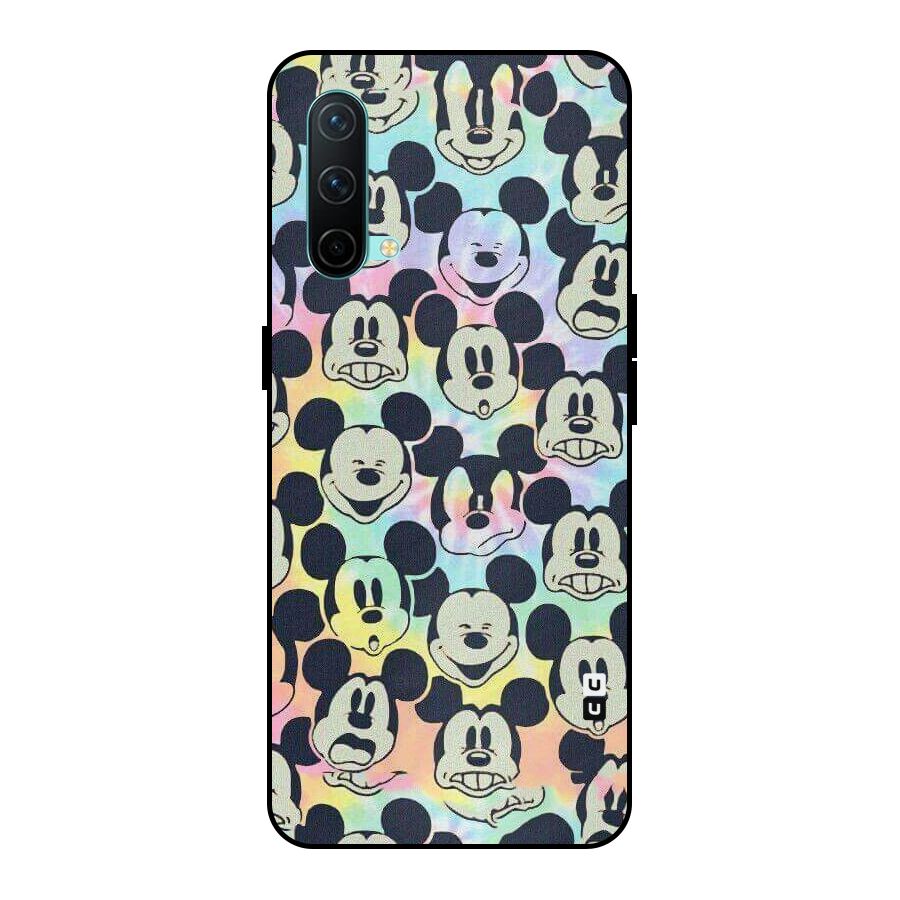 Fun Rainbow Faces Metal Back Case for OnePlus Nord CE 5G