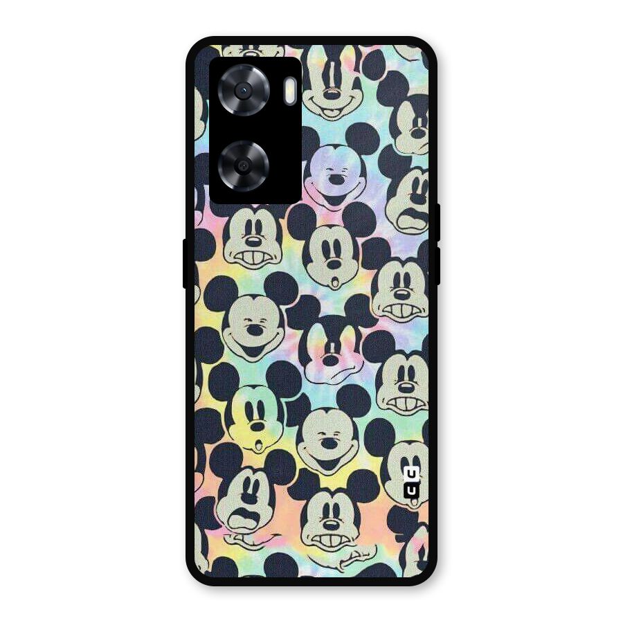 Fun Rainbow Faces Metal Back Case for OnePlus Nord N20 SE