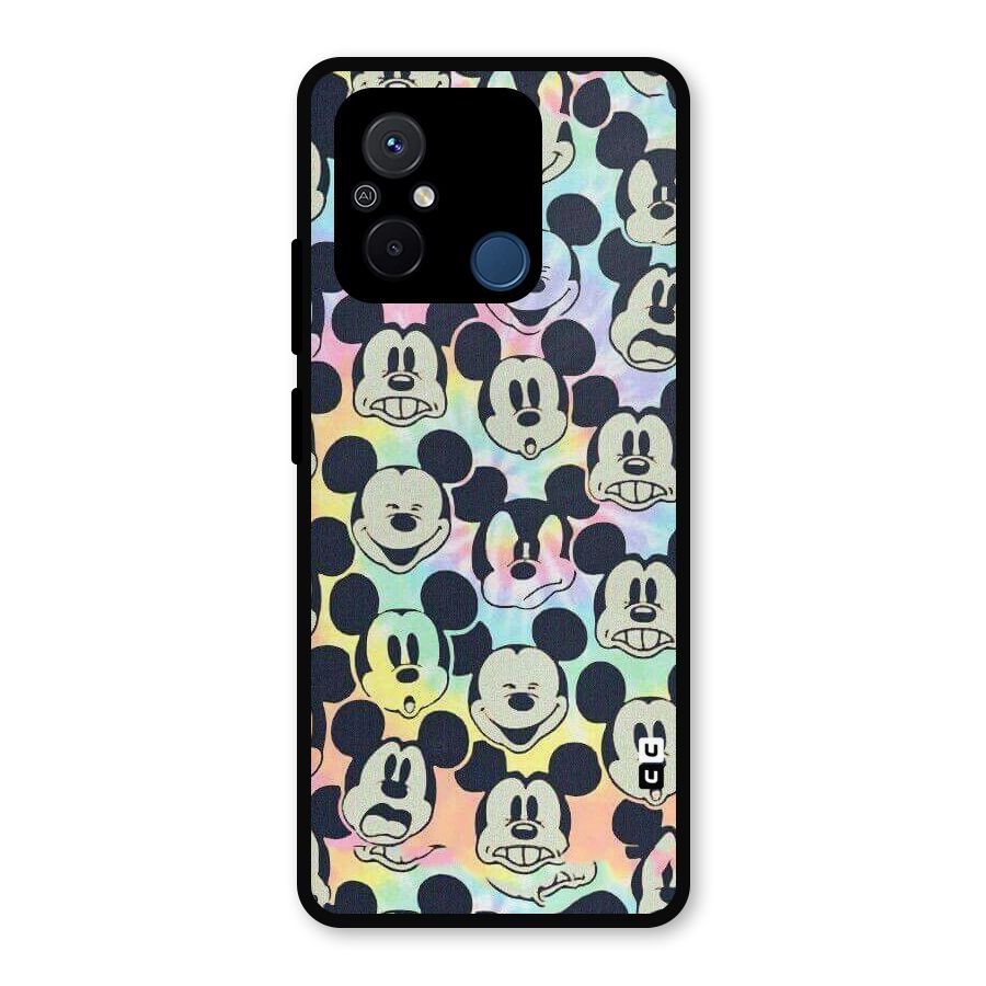 Fun Rainbow Faces Metal Back Case for Poco C55