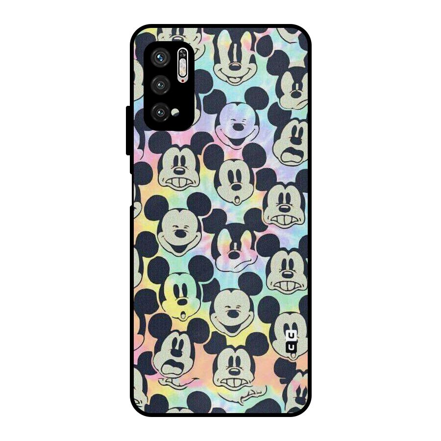 Fun Rainbow Faces Metal Back Case for Poco M3 Pro 5G