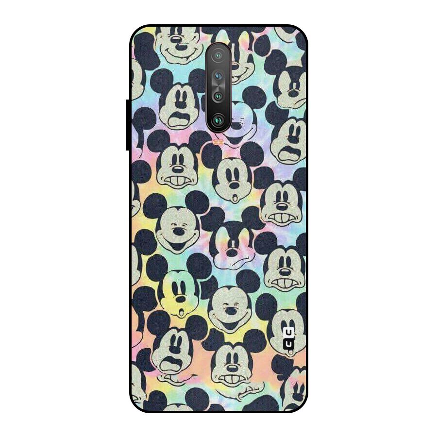 Fun Rainbow Faces Metal Back Case for Poco X2