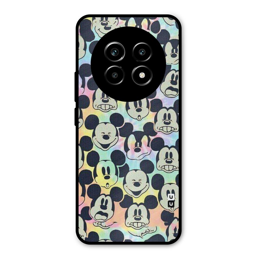 Fun Rainbow Faces Metal Back Case for Realme 13 Pro
