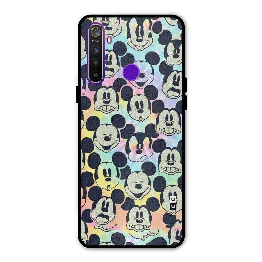 Fun Rainbow Faces Metal Back Case for Realme 5i