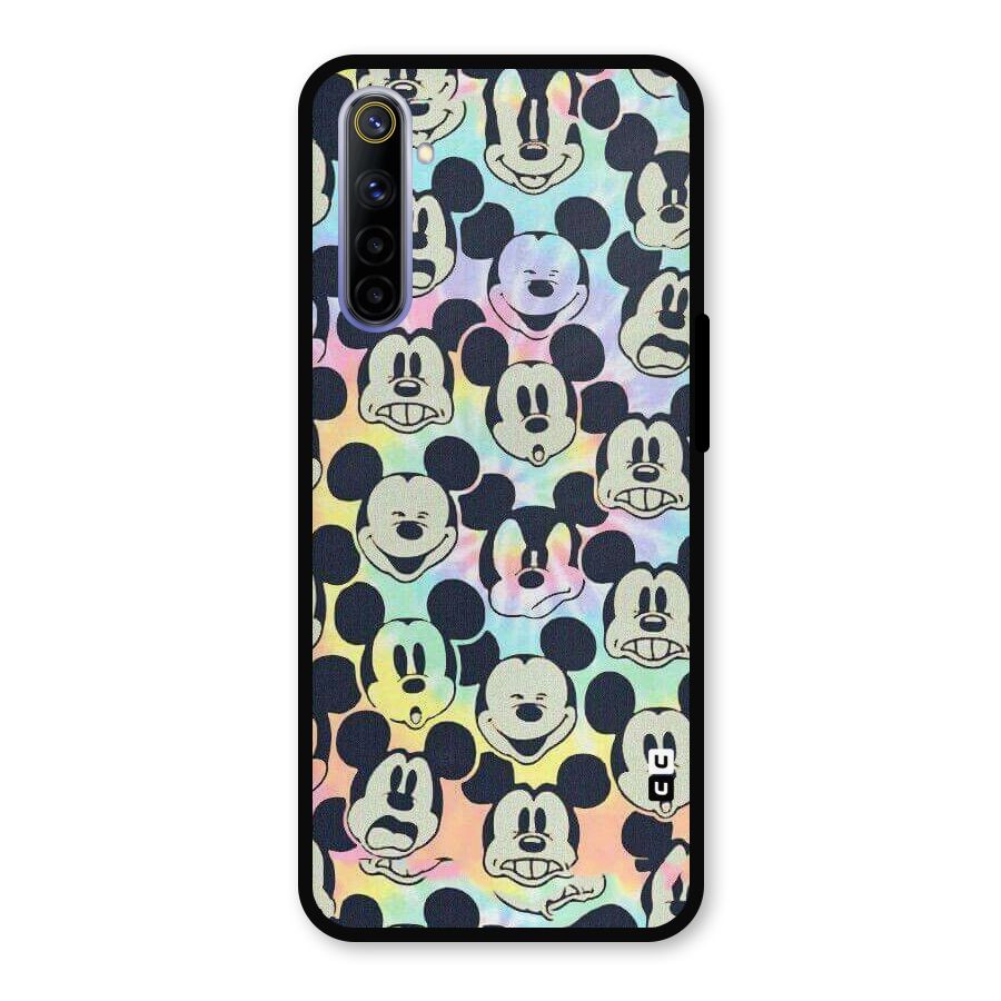 Fun Rainbow Faces Metal Back Case for Realme 6