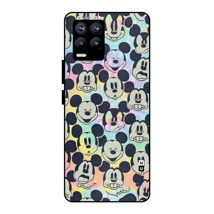 Fun Rainbow Faces Metal Back Case for Realme 8 Pro