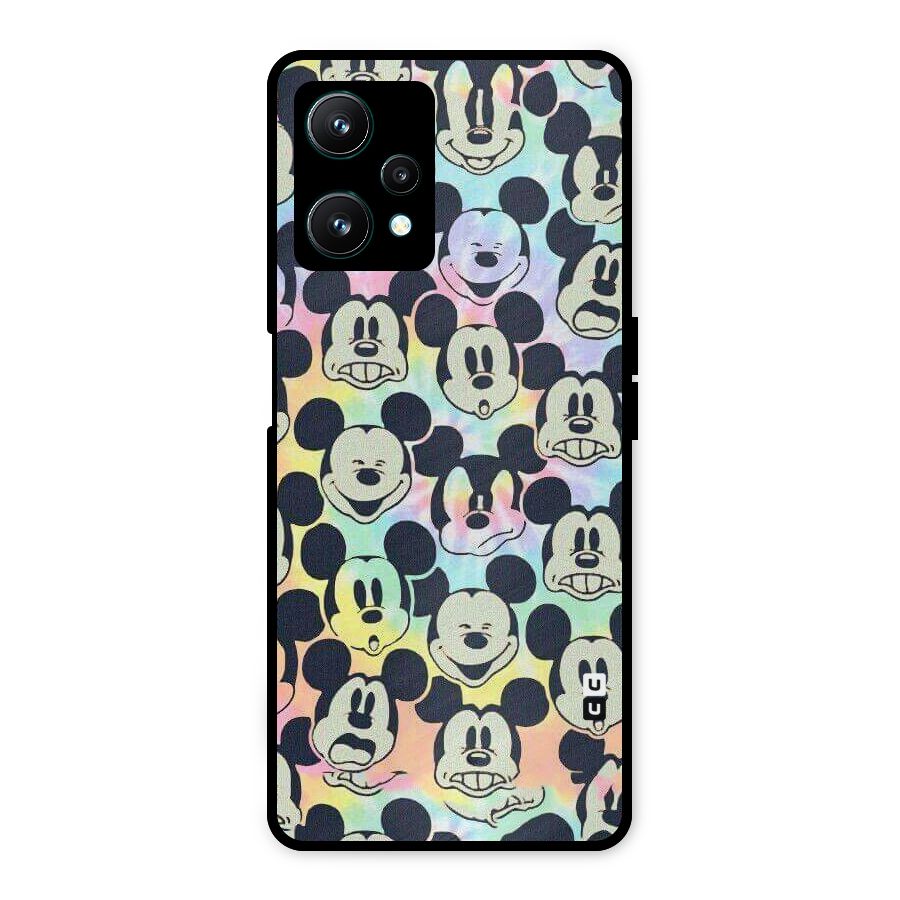 Fun Rainbow Faces Metal Back Case for Realme 9 Pro 5G