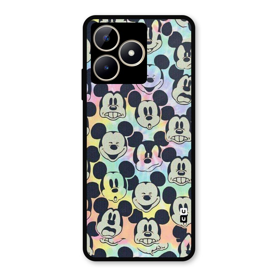 Fun Rainbow Faces Metal Back Case for Realme C53