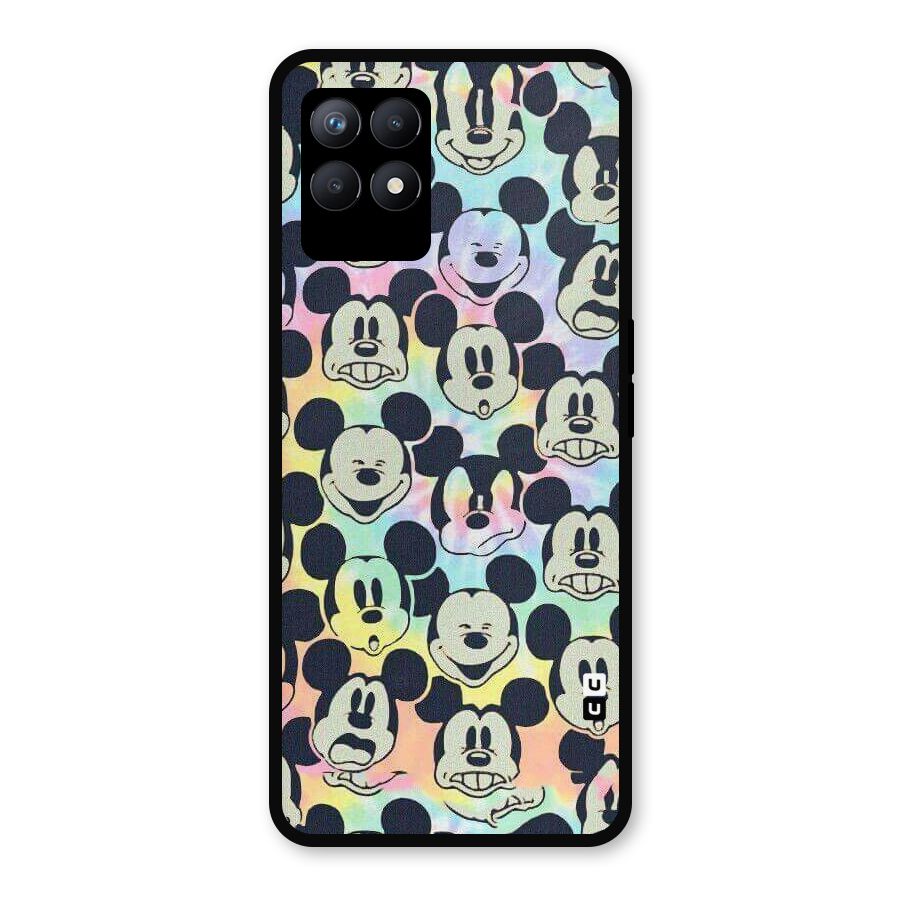 Fun Rainbow Faces Metal Back Case for Realme Narzo 50