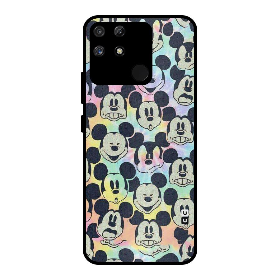 Fun Rainbow Faces Metal Back Case for Realme Narzo 50A