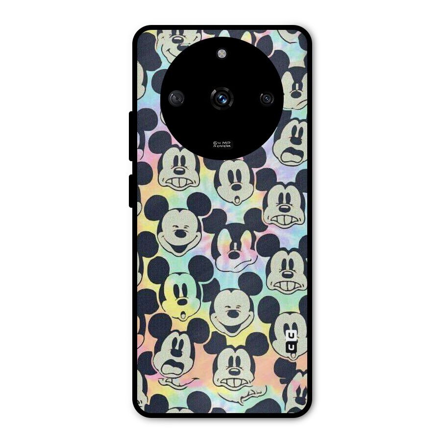 Fun Rainbow Faces Metal Back Case for Realme Narzo 60 5G