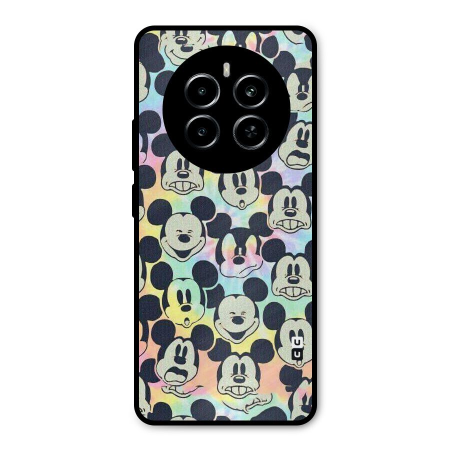 Fun Rainbow Faces Metal Back Case for Realme P1