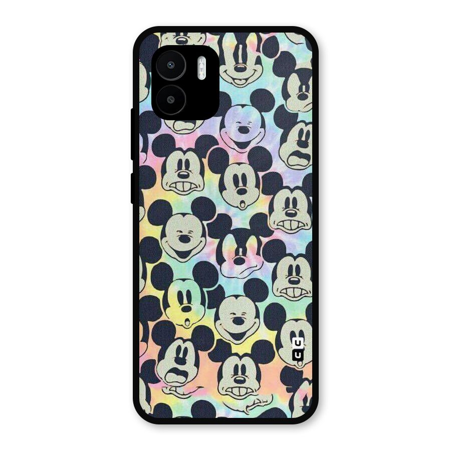 Fun Rainbow Faces Metal Back Case for Redmi A2