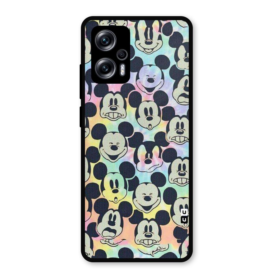 Fun Rainbow Faces Metal Back Case for Redmi K50i