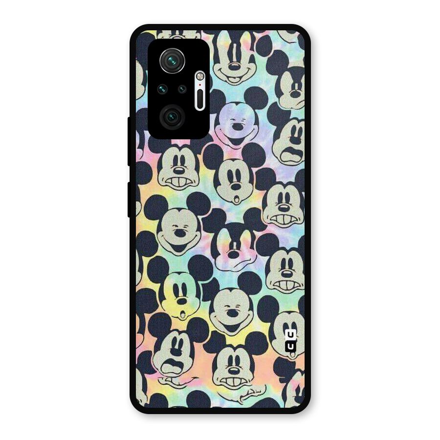 Fun Rainbow Faces Metal Back Case for Redmi Note 10 Pro