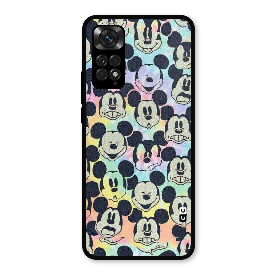 Fun Rainbow Faces Metal Back Case for Redmi Note 11s