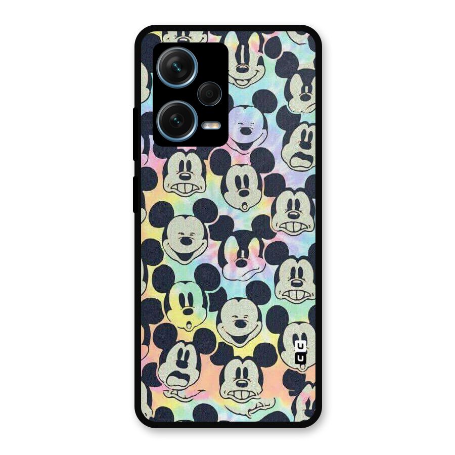Fun Rainbow Faces Metal Back Case for Redmi Note 12 Pro Plus 5G