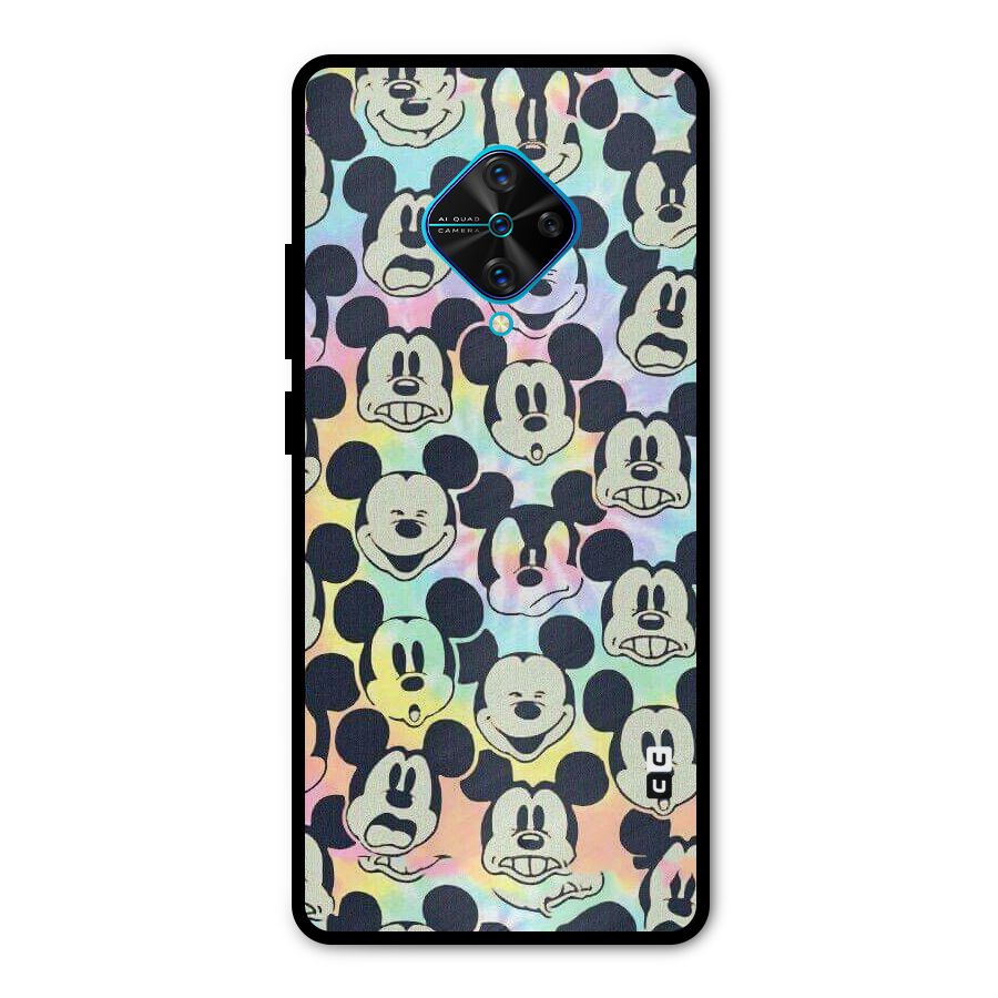 Fun Rainbow Faces Metal Back Case for Vivo S1 Pro