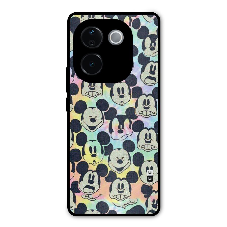 Fun Rainbow Faces Metal Back Case for Vivo T3 Pro