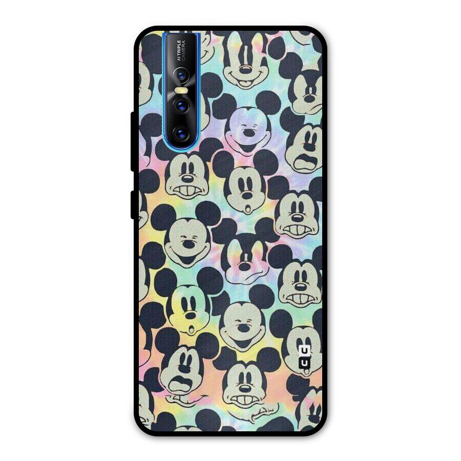 Fun Rainbow Faces Metal Back Case for Vivo V15 Pro