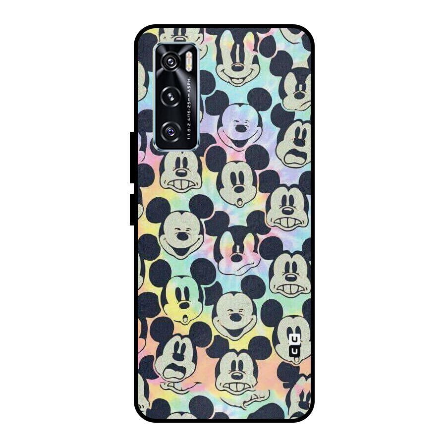 Fun Rainbow Faces Metal Back Case for Vivo V20 SE
