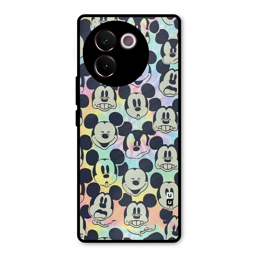 Fun Rainbow Faces Metal Back Case for Vivo V30e