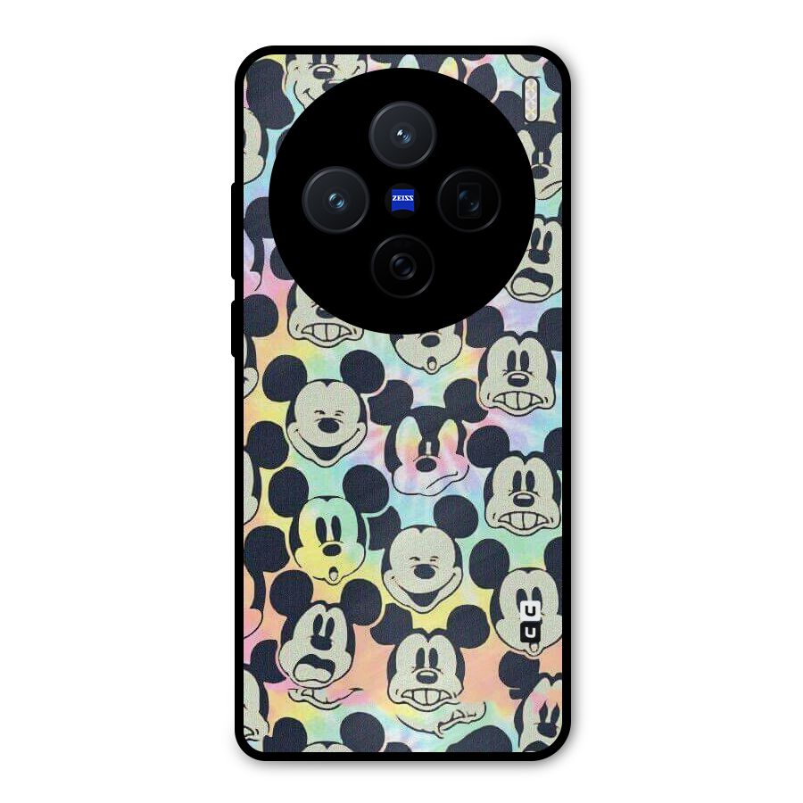 Fun Rainbow Faces Metal Back Case for Vivo X200