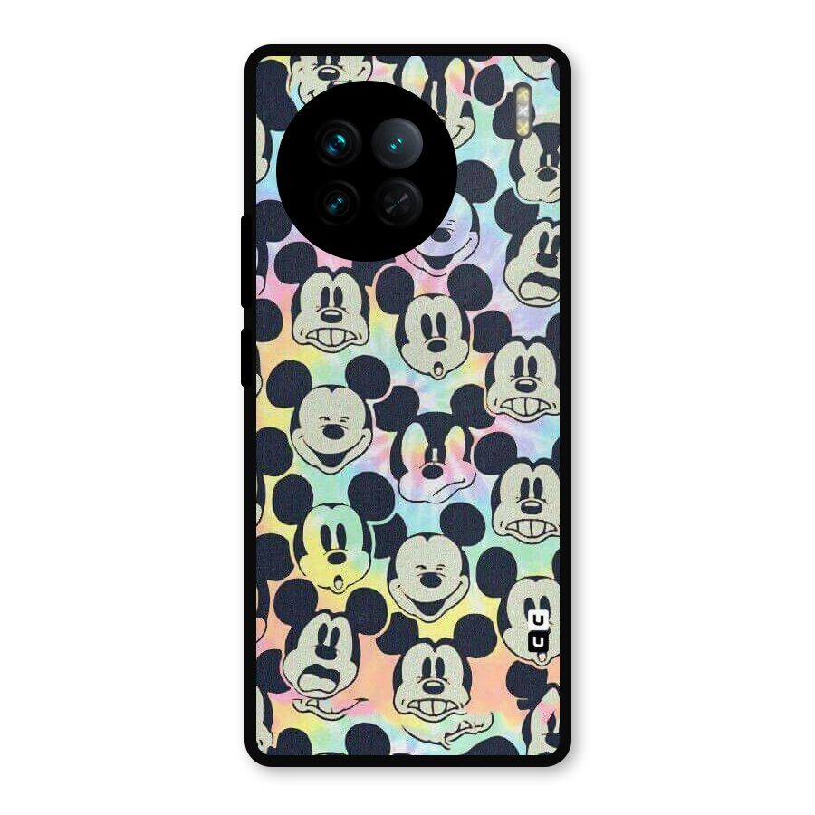 Fun Rainbow Faces Metal Back Case for Vivo X90