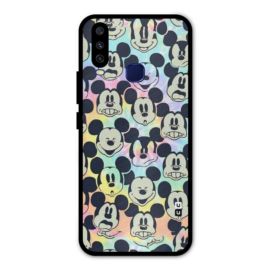 Fun Rainbow Faces Metal Back Case for Vivo Y15