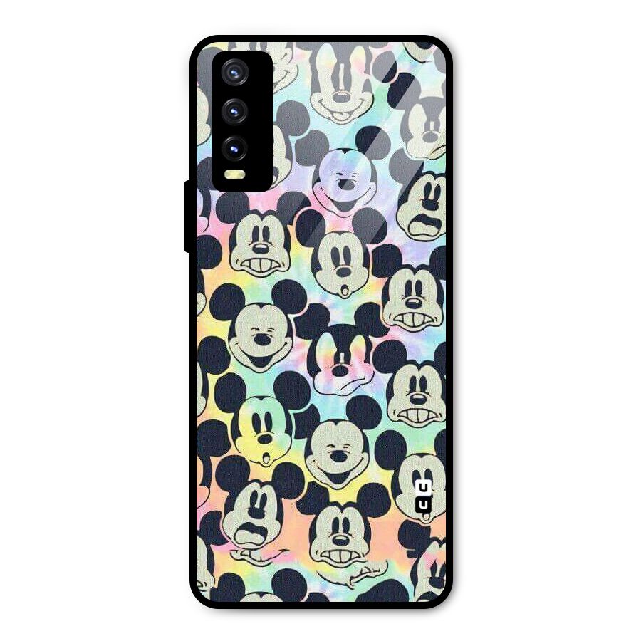 Fun Rainbow Faces Metal Back Case for Vivo Y20g
