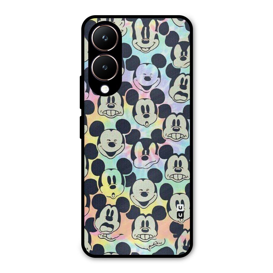 Fun Rainbow Faces Metal Back Case for Vivo Y28