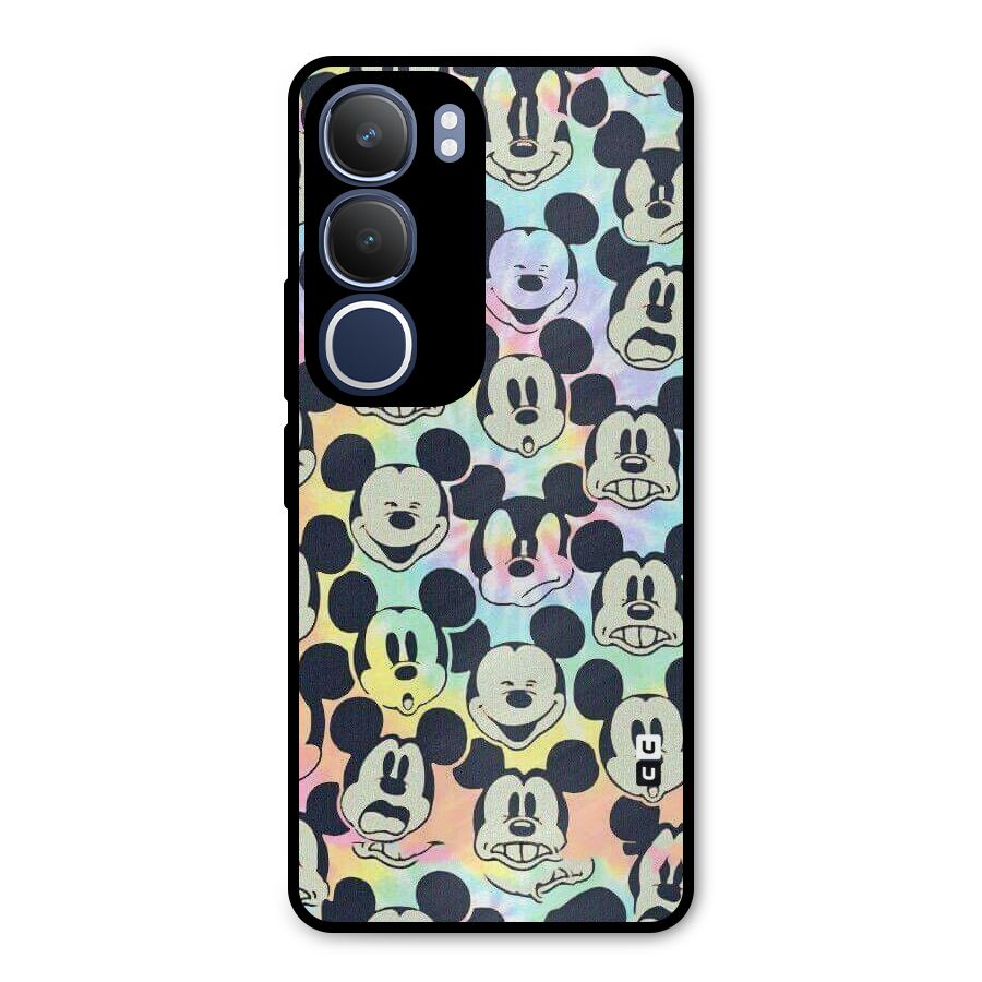 Fun Rainbow Faces Metal Back Case for Vivo Y29