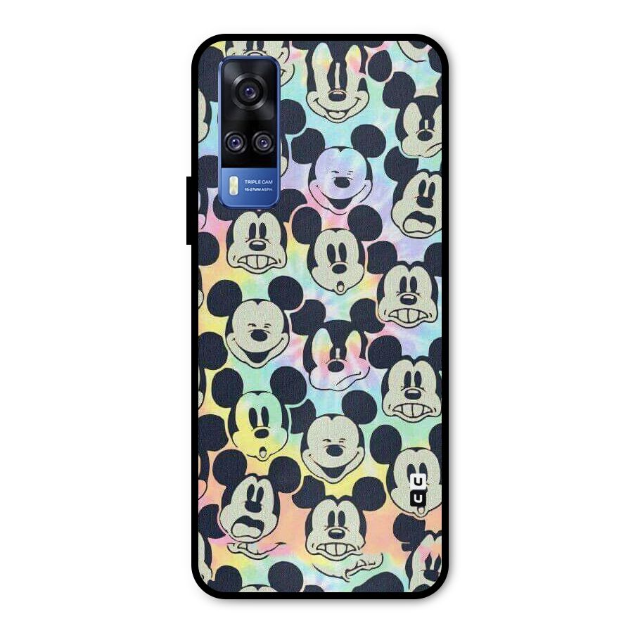 Fun Rainbow Faces Metal Back Case for Vivo Y31