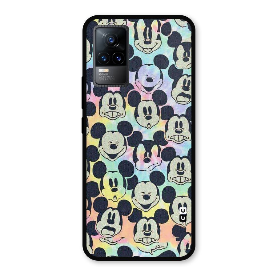 Fun Rainbow Faces Metal Back Case for Vivo Y73