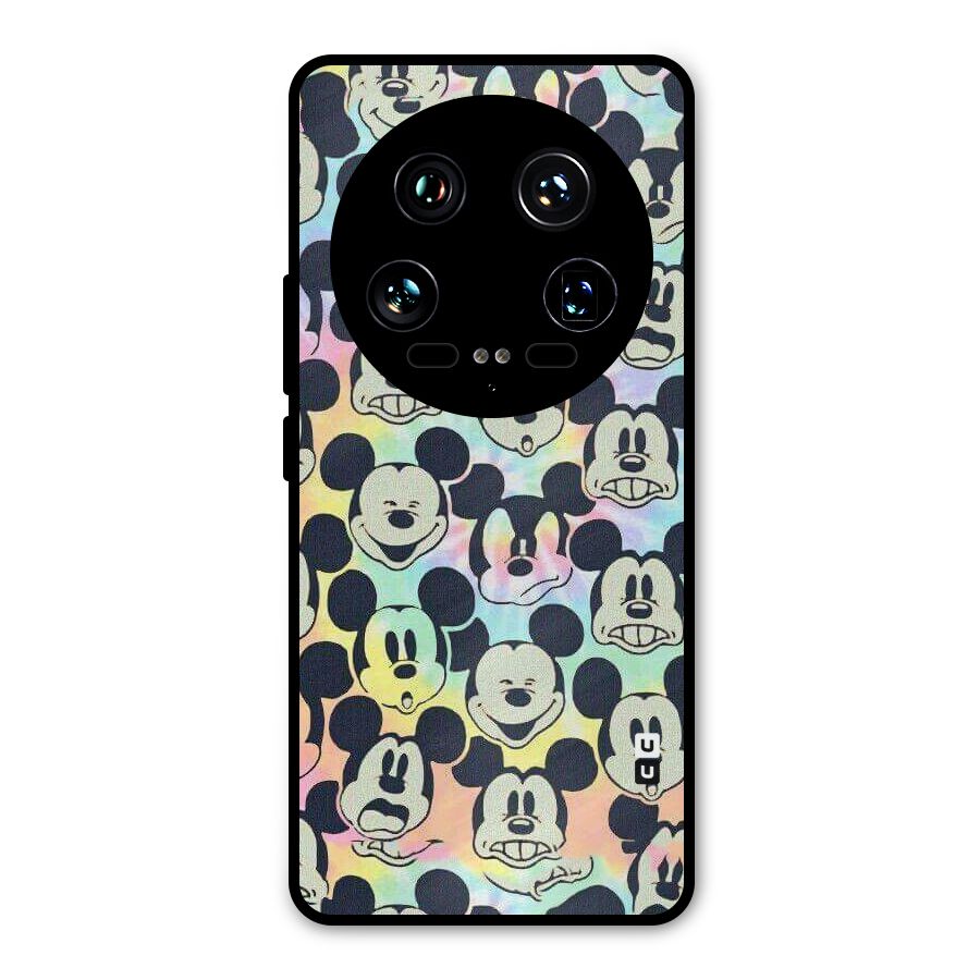 Fun Rainbow Faces Metal Back Case for Xiaomi 14 Ultra
