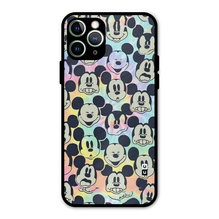 Fun Rainbow Faces Metal Back Case for iPhone 11 Pro Max