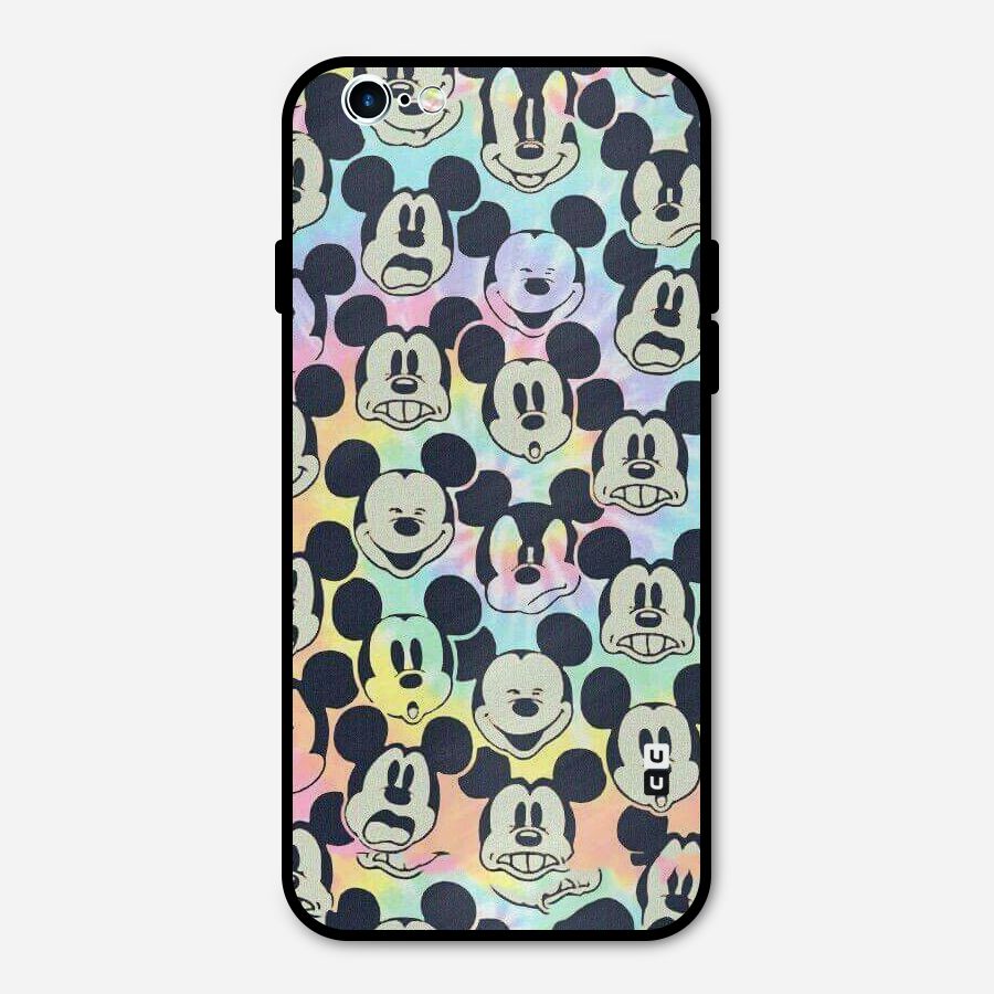 Fun Rainbow Faces Metal Back Case for iPhone 6 6s
