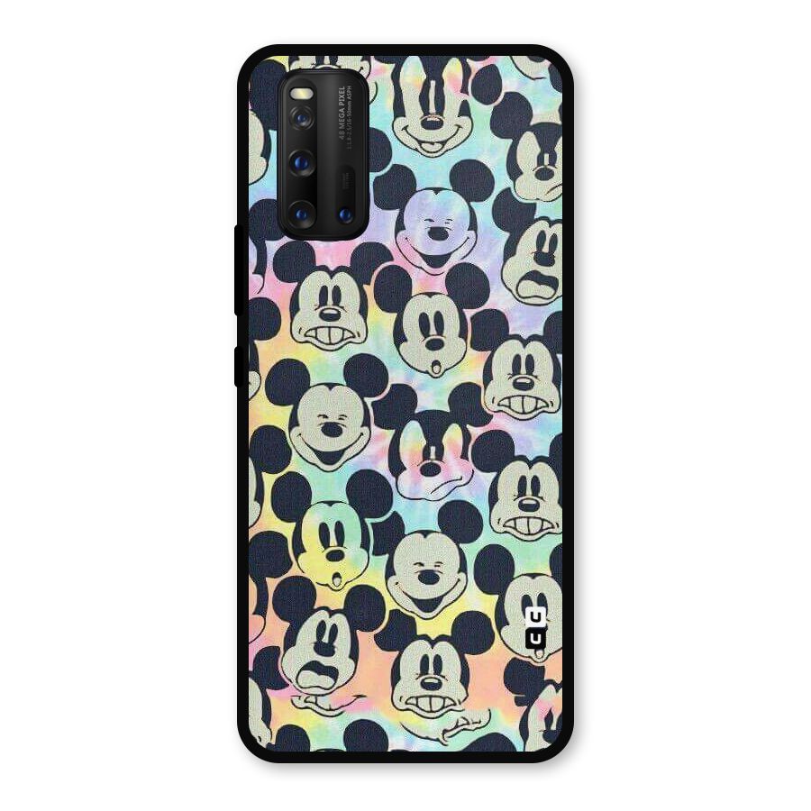 Fun Rainbow Faces Metal Back Case for iQOO 3