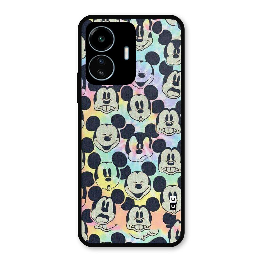 Fun Rainbow Faces Metal Back Case for vivo iQOO Z6 Lite 5G
