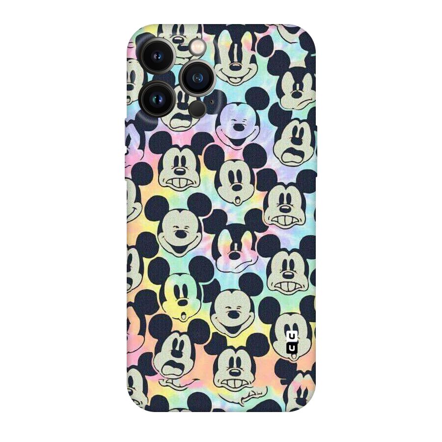 Fun Rainbow Faces Original Polycarbonate Back Case for iPhone 13 Pro Max