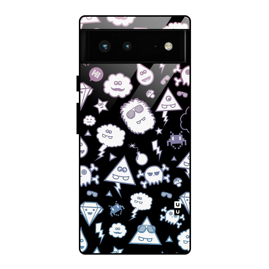 Funny Faces Glass Back Case for Google Pixel 6