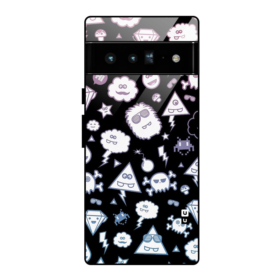 Funny Faces Glass Back Case for Google Pixel 6 Pro