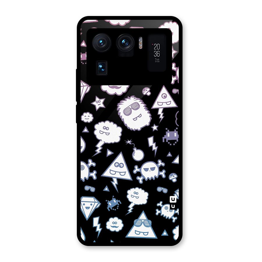 Funny Faces Glass Back Case for Mi 11 Ultra