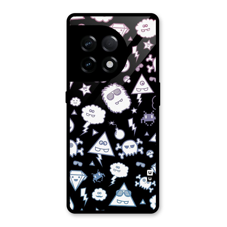 Funny Faces Glass Back Case for OnePlus 11R