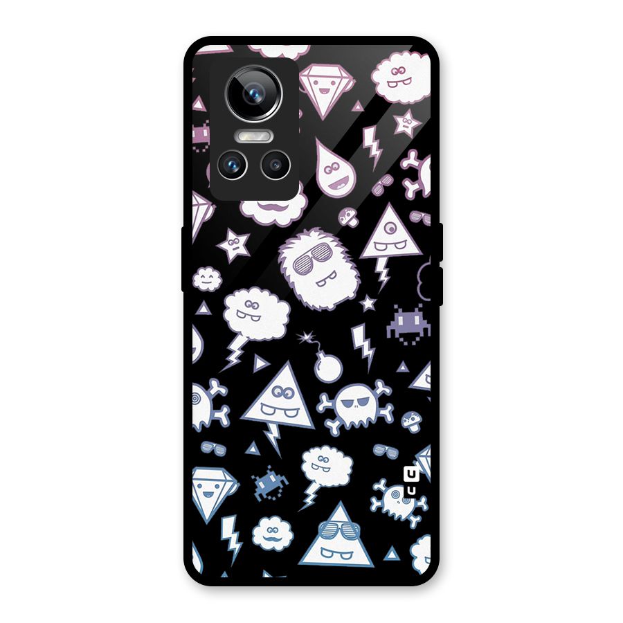 Funny Faces Glass Back Case for Realme GT Neo 3