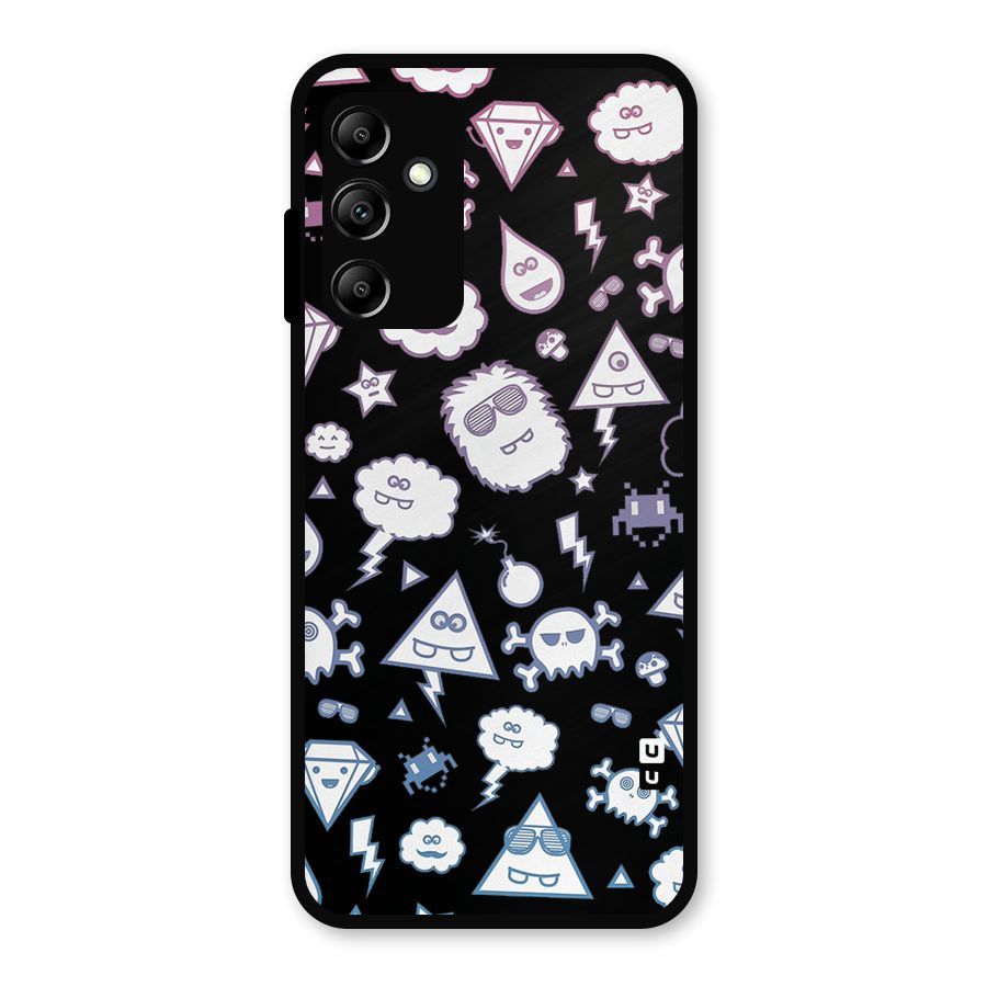 Funny Faces Metal Back Case for Galaxy A14 5G