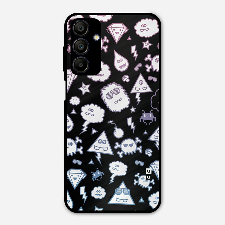 Funny Faces Metal Back Case for Galaxy A15 5G