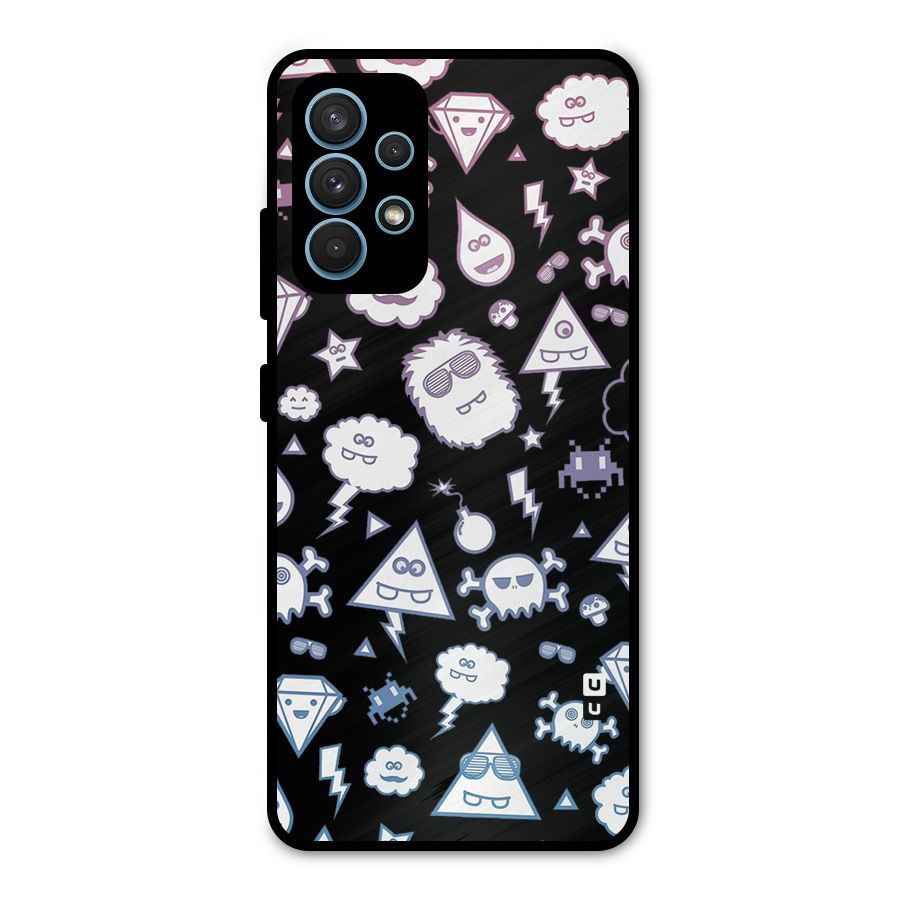 Funny Faces Metal Back Case for Galaxy A32