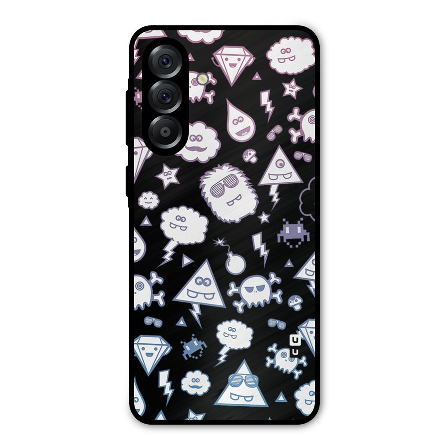 Funny Faces Metal Back Case for Galaxy A36