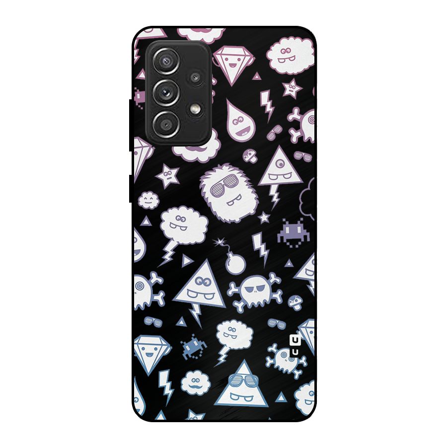 Funny Faces Metal Back Case for Galaxy A52s 5G