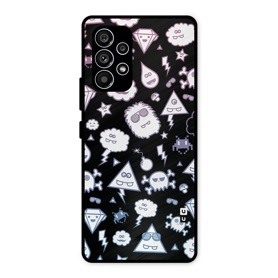 Funny Faces Metal Back Case for Galaxy A53 5G